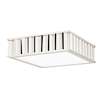 Потолочный светильник квадратный с гофрированным серебрянным абажуром Millennium варинант исполнения - 1 | Loft Concept во Владивостоке