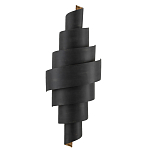 Бра в форме спирали черное с золотой внутренней отделкой Warm Glow варинант исполнения - 2 | Loft Concept во Владивостоке