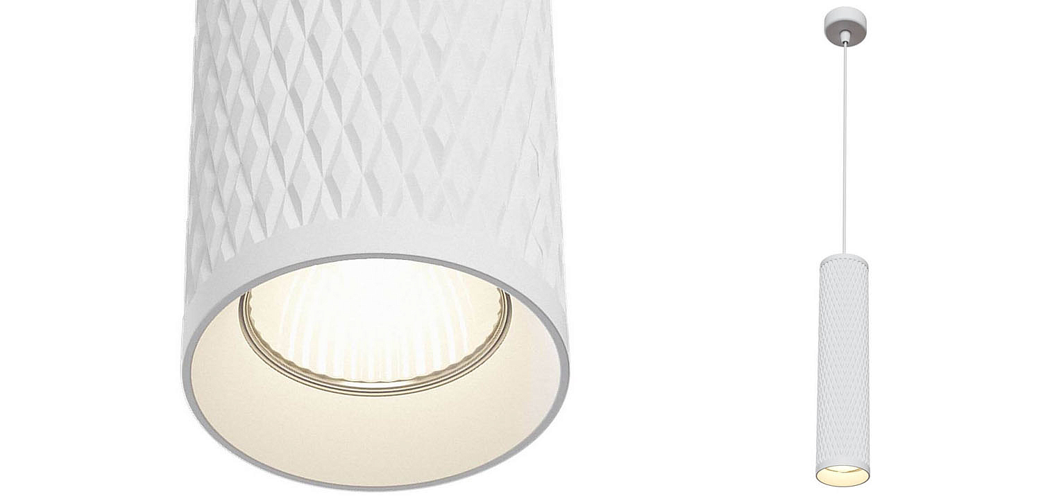 Подвесной светильник Trumpet tube white rhombus Подвесной светильник Trumpet tube white rhombus - Loft-Concept во Владивостоке