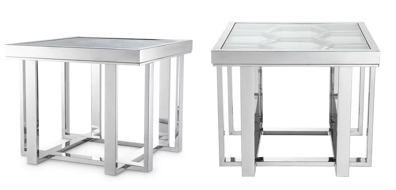 Приставной стол Philipp Plein Side Table Skeleton Chrome Приставной стол Philipp Plein Side Table Skeleton Chrome - Loft-Concept во Владивостоке