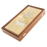 Нарды настольные из натурального камня лазурит и долерит Backgammon from Stone варинант исполнения - 6 | Loft Concept во Владивостоке