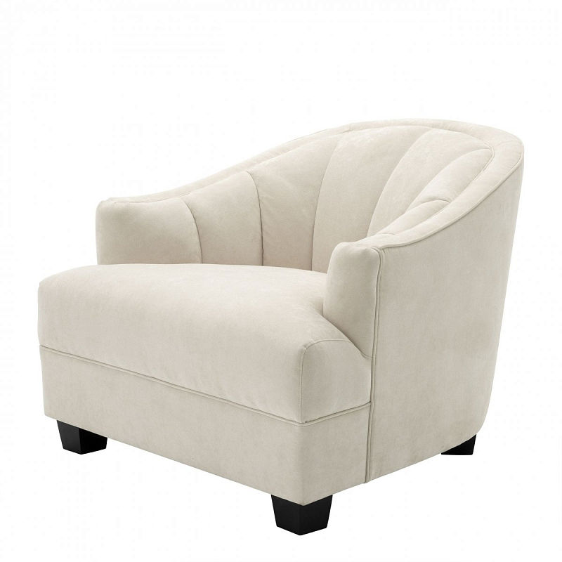 Кресло Eichholtz Chair Polaris Ecru Бежевый Черный Кресло Eichholtz Chair Polaris Ecru Бежевый Черный во Владивостоке | Loft Concept