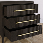 Комод Primo с 3 выдвижными ящиками Темный орех варинант исполнения - 6 | Loft Concept во Владивостоке