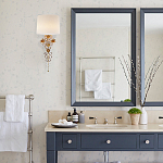 Бра с цветочным основанием и тканевым абажуром Tugella Flower Lamp варинант исполнения - 3 | Loft Concept во Владивостоке