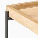 Журнальный стол с прямоугольной деревянной столешницей Urban Style Space варинант исполнения - 2 | Loft Concept во Владивостоке