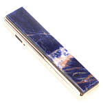 Зажигалка электронная с накладкой из натурального камня Содалит и с USB проводом для зарядки Stone Lighters варинант исполнения - 1 | Loft Concept во Владивостоке