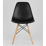 Пластиковый стул на ножках из массива бука Eames Black варинант исполнения - 4 | Loft Concept во Владивостоке