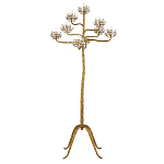 Торшер золотой в виде растения Golden Flower Glade варинант исполнения - 2 | Loft Concept во Владивостоке