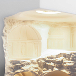 Встраиваемый в стену гипсовый светильник под покраску в античном стиле Antiquity Athena варинант исполнения - 11 | Loft Concept во Владивостоке