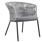 Кресло с декоративным плетением на спинке и подлокотниках Armchair Weaving варинант исполнения - 2 | Loft Concept во Владивостоке