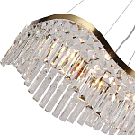 Люстра подвесная волнистой формы с хрустальными подвесками Ludivine Lighting варинант исполнения - 3 | Loft Concept во Владивостоке