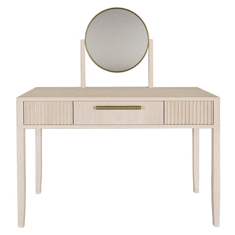 Туалетный Стол с зеркалом Primo Светлый дуб Древесина Золотой во Владивостоке | Loft Concept 