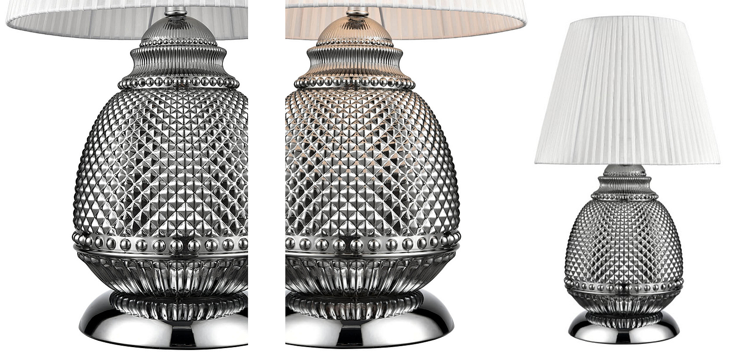 Настольная лампа Gloria Chrome Table Lamp Настольная лампа Gloria Chrome Table Lamp - Loft-Concept во Владивостоке