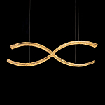 Люстра волнистой формы с фактурным хрустальным плафоном Light Delight варинант исполнения - 1 | Loft Concept во Владивостоке