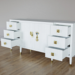 Большой Комод-буфет Elsa Dreams White с ящиками варинант исполнения - 6 | Loft Concept во Владивостоке
