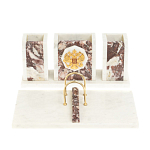 Настольный письменный набор из мрамора и креноида с гербом России Marble Accessory варинант исполнения - 1 | Loft Concept во Владивостоке