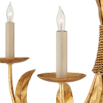 Люстра золотая с декором в виде перьев Bunch of Feathers варинант исполнения - 1 | Loft Concept во Владивостоке