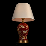 Настольная лампа бордовая с изображением птиц Slip Away варинант исполнения - 4 | Loft Concept во Владивостоке