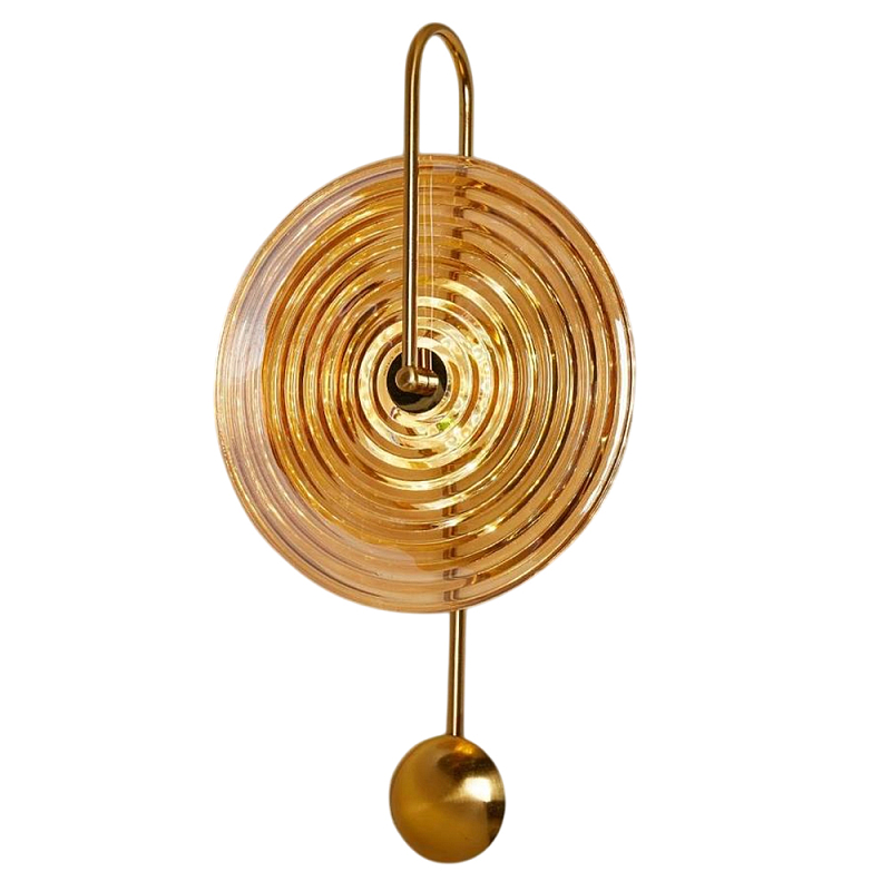 Бра бронзовое с с прозрачными стеклянными плафонами Golden Spiral Бронза Бра бронзовое с с прозрачными стеклянными плафонами Golden Spiral Бронза во Владивостоке | Loft Concept