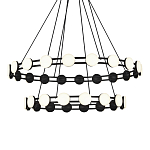 Люстра двухъярусная с круглыми светодиодными источниками света Maxine Light варинант исполнения - 2 | Loft Concept во Владивостоке