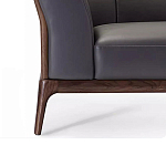 Кресло большое c каркасом из массива дерева Walnut Armchair варинант исполнения - 3 | Loft Concept во Владивостоке