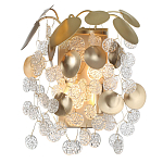 Бра с декоративными подвесками из прозрачного стекла в форме монеток FAIRYTREE Light варинант исполнения - 2 | Loft Concept во Владивостоке