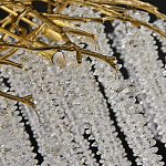 Люстра многоярусная с каркасом из металла и прозрачными подвесками FAIRYTREE Light варинант исполнения - 1 | Loft Concept во Владивостоке