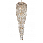 Люстра многоярусная каскадная с хрустальными подвесками Roul Crystal Light варинант исполнения - 6 | Loft Concept во Владивостоке