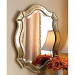 Зеркало настенное овальное в раме цвета шампань Mirror Splashes варинант исполнения - 1 | Loft Concept во Владивостоке