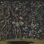 Обои ручная роспись St Laurent Casino metallic silk варинант исполнения - 2 | Loft Concept во Владивостоке