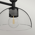 Люстра с 3-мя прозрачными полусферическими плафонами из стекла Alora Mood варинант исполнения - 8 | Loft Concept во Владивостоке