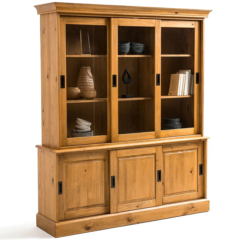 Витрина из массива сосны Cobbett Wood Showcase Светло-коричневый Прозрачное Стекло Металлик Витрина из массива сосны Cobbett Wood Showcase Светло-коричневый Прозрачное Стекло Металлик во Владивостоке | Loft Concept