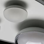 Потолочный светильник овальной формы белого цвета с 4-мя лампами Lunar Pebbles варинант исполнения - 11 | Loft Concept во Владивостоке