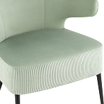 Современное мягкое кресло на металлических ножках Rakush Pistachio варинант исполнения - 6 | Loft Concept во Владивостоке