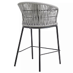 Стул барный с декоративным плетением на спинке и подлокотниках Chair Weave варинант исполнения - 3 | Loft Concept во Владивостоке