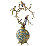 Бронзовый подсвечник Птичий рай Flora варинант исполнения - 2 | Loft Concept во Владивостоке