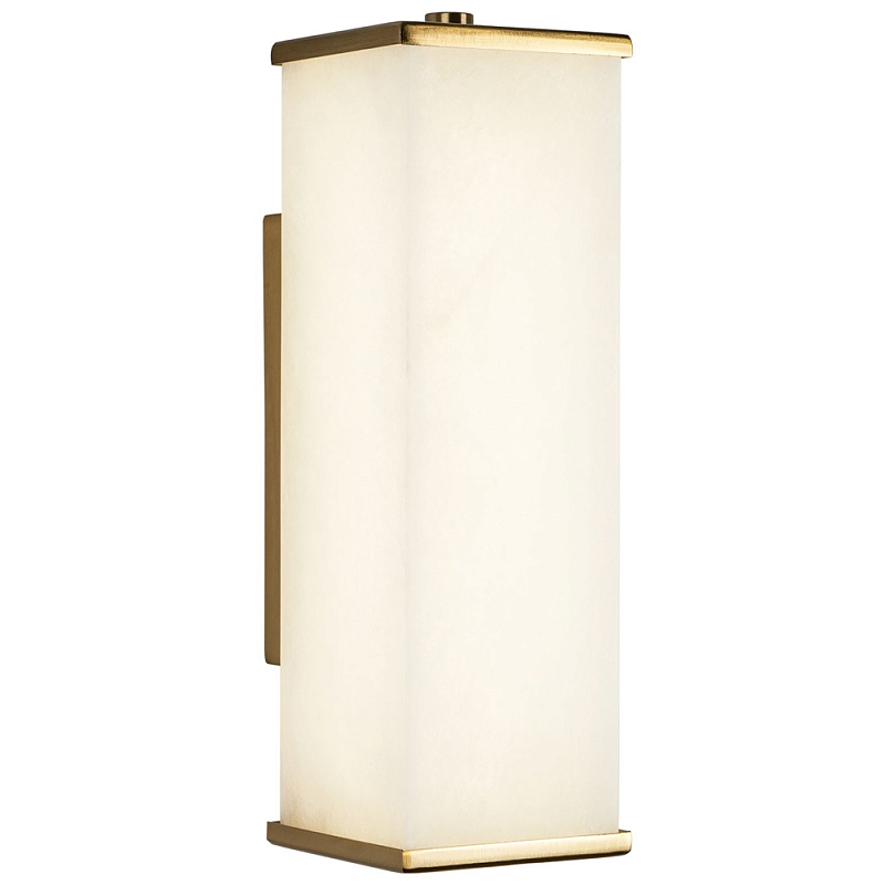 Бра со стеклянным плафоном Giustino Wall Lamp Латунь Белое матовое стекло Бра со стеклянным плафоном Giustino Wall Lamp Латунь Белое матовое стекло во Владивостоке | Loft Concept