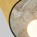 Бра с каменным диском в металлической раме Sandstone Painting варинант исполнения - 2 | Loft Concept во Владивостоке