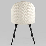 Мягкий стул в бежевом велюре Miruna Chair варинант исполнения - 4 | Loft Concept во Владивостоке