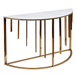 Консоль приставная полукруглая на основании золотого цвета Interior Accent варинант исполнения - 1 | Loft Concept во Владивостоке