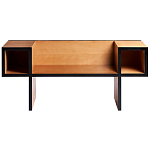 Дизайнерская скамейка  Canton  Beech and Black Bench варинант исполнения - 1 | Loft Concept во Владивостоке