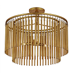 Потолочный светильник двухъярусный золотого цвета Metal Tentacles варинант исполнения - 2 | Loft Concept во Владивостоке