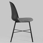 Стул из прочного пластика на металлическом основании Anora Black варинант исполнения - 3 | Loft Concept во Владивостоке