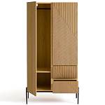 Шкаф с геометрическим рисунком на дверцах Anders Light Wood варинант исполнения - 3 | Loft Concept во Владивостоке