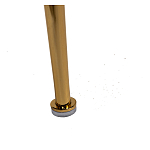 Стул велюровый хаки на золотистых металлических ножках Vendramin Chair варинант исполнения - 6 | Loft Concept во Владивостоке