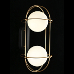 Бра настенное с 2 белыми плафонами Karina варинант исполнения - 2 | Loft Concept во Владивостоке