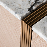 Тумба под телевизор с мраморной столешницей Uniqueness Marble варинант исполнения - 3 | Loft Concept во Владивостоке