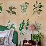 Обои ручная роспись Botanical Studies Linnaeus colourway варинант исполнения - 5 | Loft Concept во Владивостоке