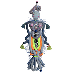 Кукла из одежды и павлопосадских платков Rusalka Blue Jeans 2 варинант исполнения - 1 | Loft Concept во Владивостоке