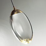 Подвесной светильник с плафоном в форме капли Crystal Transparent Drop варинант исполнения - 2 | Loft Concept во Владивостоке